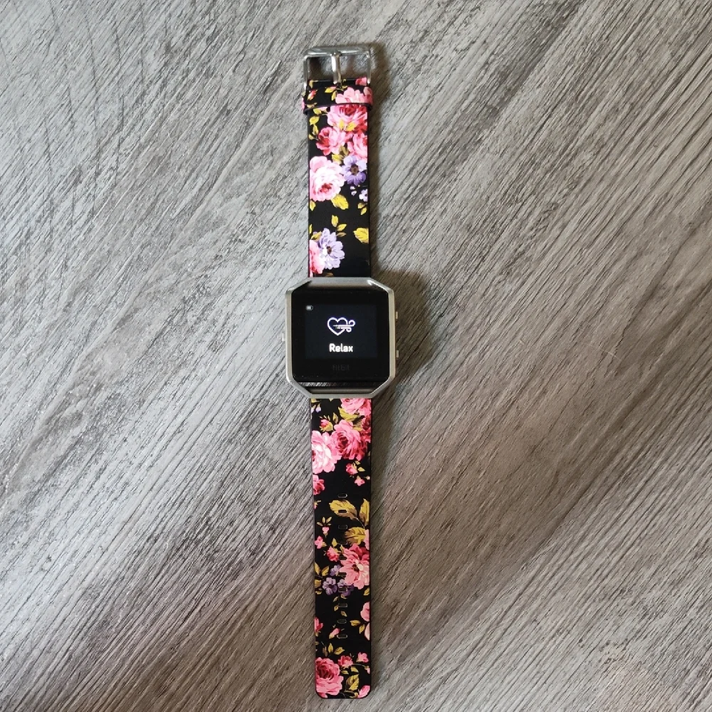 Fitbit Smartwatch with Floral Band